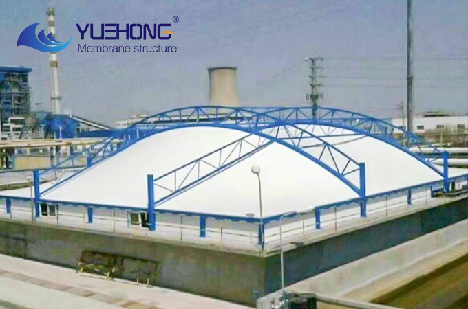 Sewage tank membrane structure
