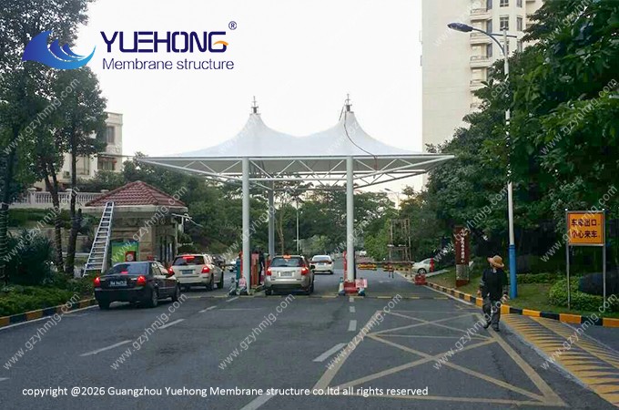 Cobertura Têxtil para Sombrite em um Condomínio Residencial em Guangzhou