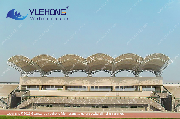 Estrutura Têxtil para Arquibancada de Estádio Escolar em Shandong
